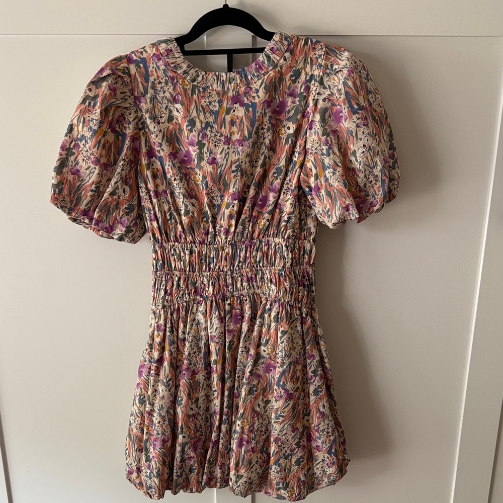 &merci Floral Puff Sleeve Dress